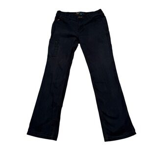 ARIAT REBAR M7 Slim Straight Leg Mens Black Work Pants Size 30x32